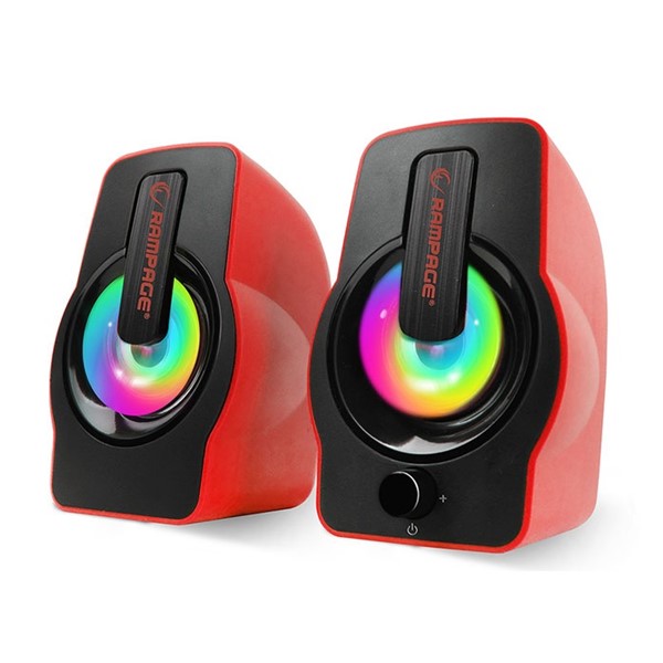 resimler/genel/RAMPAGE RMS-G7 Falsetto 1+1 USB Kırmızı 6w Hoparlör RGB Ledli