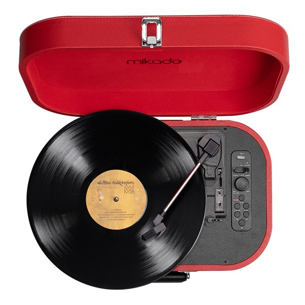 resimler/genel/Mikado Nostalgia MN-101 Pikap Kırmızı Usb+RCA+Bluetooth Destekli Müzik Kutusu
