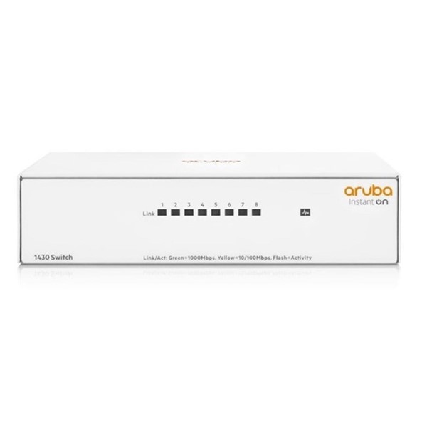 resimler/genel/ARUBA 8port Instant On 1430-8G R8R45A GIGABIT Yönetilemez Switch Masaüstü