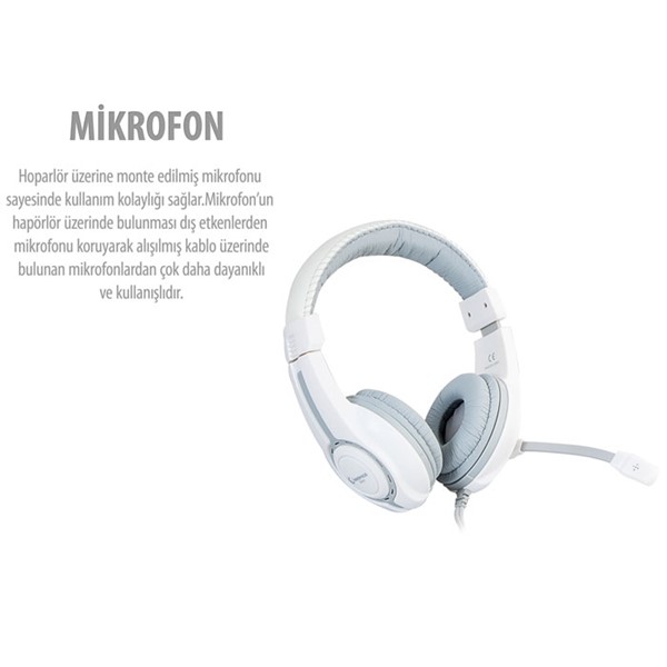 resimler/genel/RAMPAGE SN-R1 Stereo 3.5mm Jack Beyaz-Gri Gaming Mikrofonlu Kulaklık