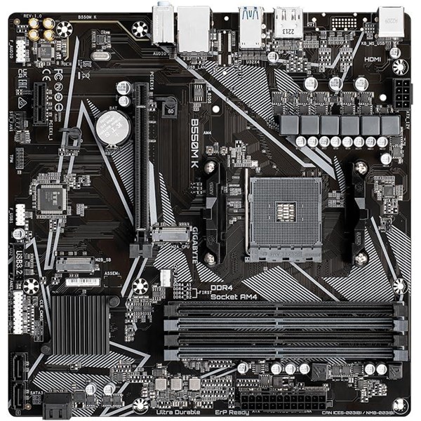 resimler/genel/GIGABYTE B550M-K DDR4 HDMI-DP PCIE 4.0 AM4 mATX