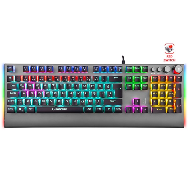 resimler/genel/RAMPAGE KB-R210 FAVORY Rainbow Aydınlatmalı Kristal Red Switch Mekanik Gaming Oyuncu Klavyesi