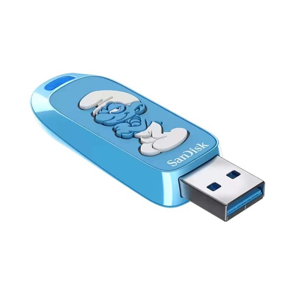 resimler/genel/SANDISK 128GB SMURF SDCZIS-128G-G46 USB 3.2 BELLEK