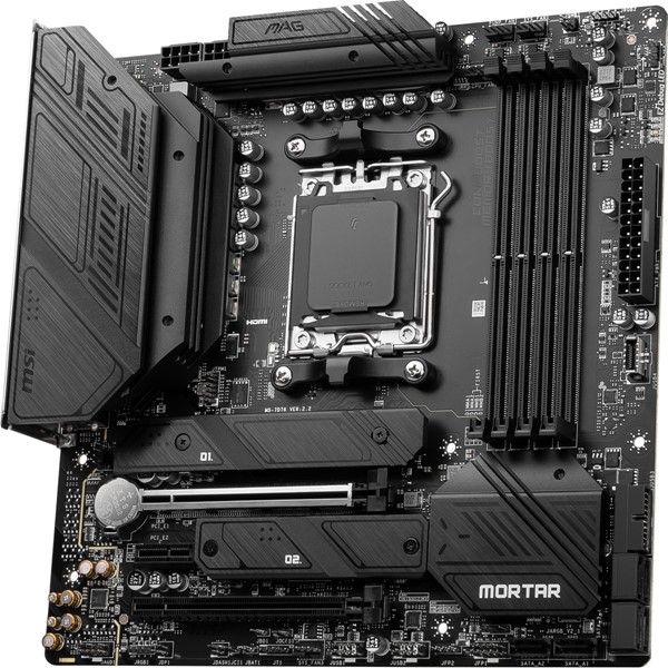 resimler/genel/MSI MAG B650M MORTAR WIFI-6E DDR5 PCIE 4.0 AM5 mATX