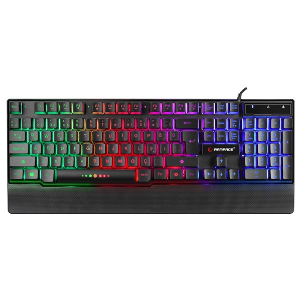 resimler/genel/Rampage KB-R66 BUBBLE USB Gökkuşağı Aydınlatmalı Q Multimedia Gaming Klavye