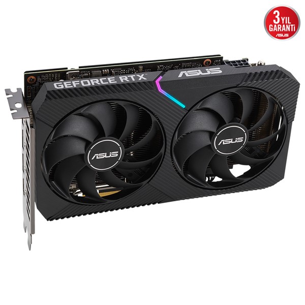 resimler/genel/ASUS RTX3060 12GB DUAL RTX3060-O12G-V2 GDDR6 192bit HDMI DP PCIe 16X v4.0