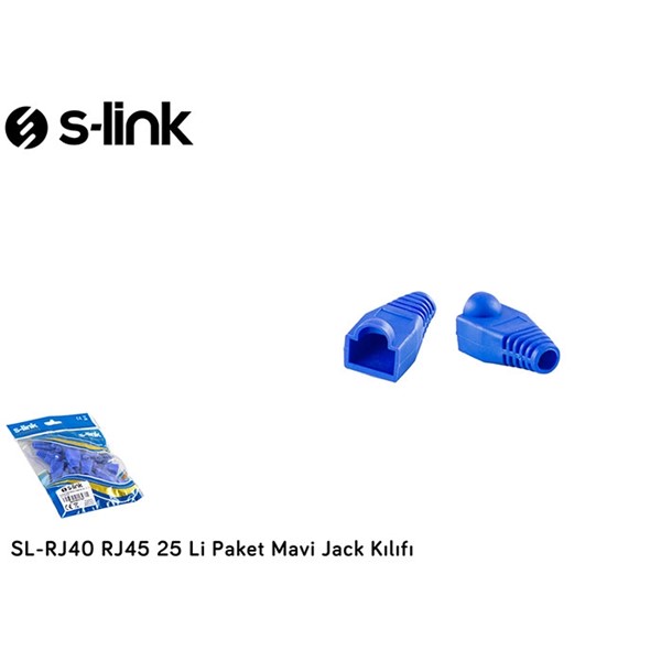 resimler/genel/S-link SL-RJ40 RJ45 25 Li Paket Mavi Jack Kılıfı