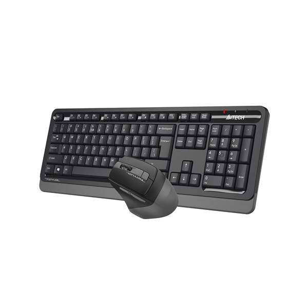 resimler/genel/A4 TECH FG1035 Kablosuz Q Trk Optic Mouse Siyah/Gri Multimedya Klavye - Mouse Set