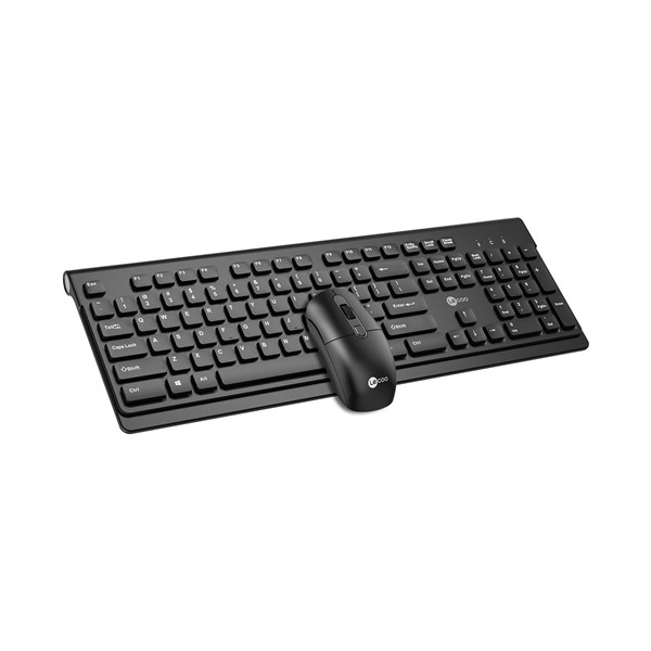 resimler/genel/LENOVO LECOO KW203 Kablosuz Q Trk Optic Mouse Siyah Standart Klavye - Mouse Set