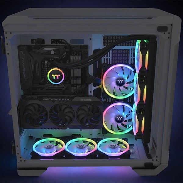 resimler/genel/Thermaltake SWAFAN Duo ARGB 3x120mm Fanlı + Kontrolcülü Kasa Fan Kiti