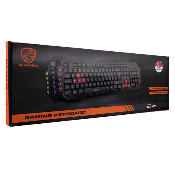 Hytech HKM-58 GAMY PLUS Mavi Tuşlu Q Gaming Oyuncu Klavyesi