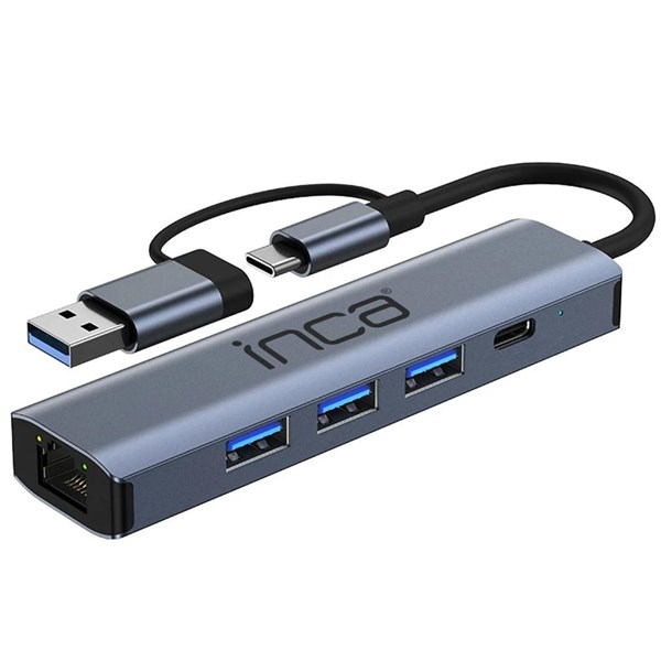 resimler/genel/INCA IUTP-5T Gigabit USB Çoklayıcı USB 3.0,TYPEC Ethernet