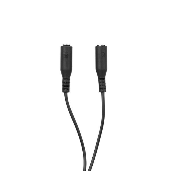 resimler/genel/Hytech HY-X77 Siyah Audio + Mic to 3,5mm 0.15m Kulaklık Çevirici