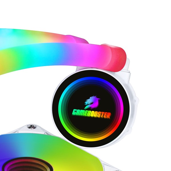 resimler/genel/GAMEBOOSTER 240MM INFINITY 240 GB-LCS-P240-WE RGB AM5-1700P SIVI SOĞUTMALI İŞLEMCİ FANI BEYAZ