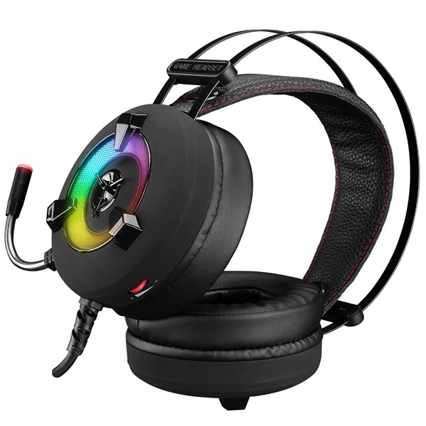 resimler/genel/Rampage Miracle-X2 PLUS Siyah RGB Led 7.1 Surround Sound System Gaming Mikrofonlu Oyuncu Kulaklığı