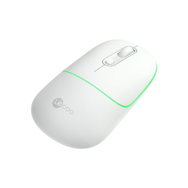 resimler/genel/LENOVO LECOO WS210 Kablosuz + Bluetooth Sessiz Şarjlı 1600dpi Optic Beyaz Mouse