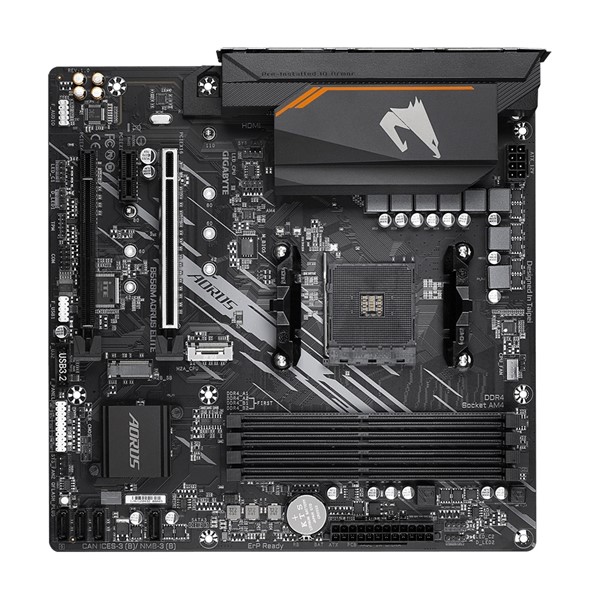 resimler/genel/GIGABYTE B550M AORUS ELITE DDR4 HDMI DVI PCIe 16X v4.0 AM4 ATX