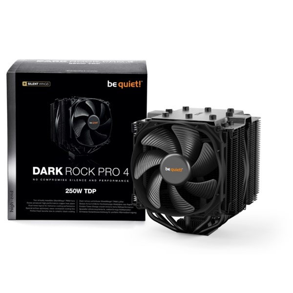 resimler/genel/BE QUIET DARK ROCK PRO 4 BK022 AM5-1700P DUAL HAVA SOĞUTMALI İŞLEMCİ FANI