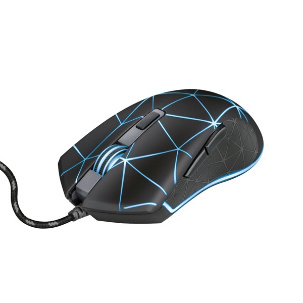 resimler/genel/Trust Locx 22988 Gxt 133 Usb 4000 Dpı Siyah 6Xbuttons Rgb Gamıng Mouse