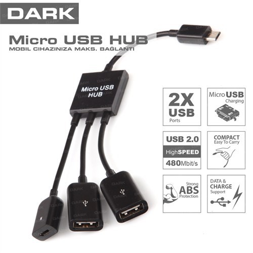 resimler/genel/DARK 80cm DK-AC-USB2MICRO2 USB OTG Kablo Siyah