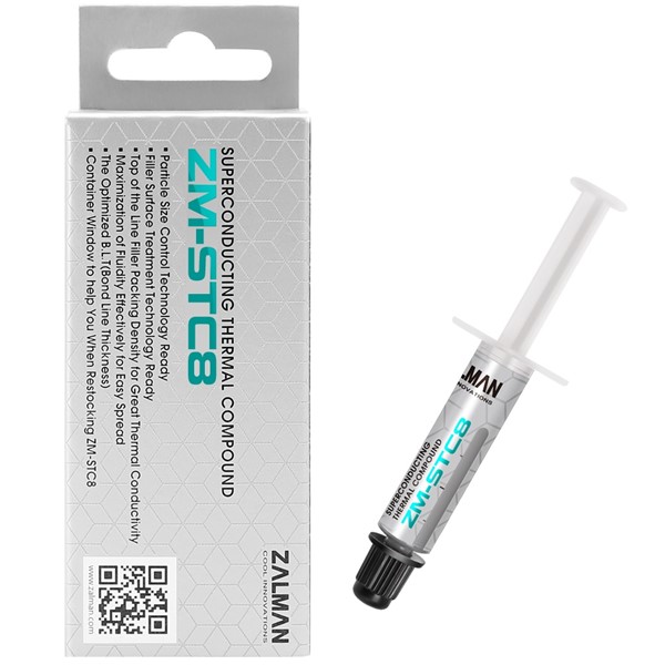 resimler/genel/Zalman Zm-Stc8 Super Iletken 1,5Gr Yuksek Performanslı Termal Macun Termal İletkenlik 8.3 W/M-K