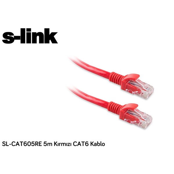 resimler/genel/S-link SL-CAT605RE 5m Kırmızı CAT6 Patch Kablo