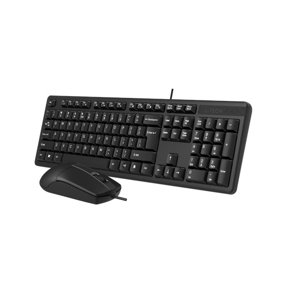 resimler/genel/A4 TECH Q TRK KR-3330 Multimedya Siyah Q Klavye+Mouse Set