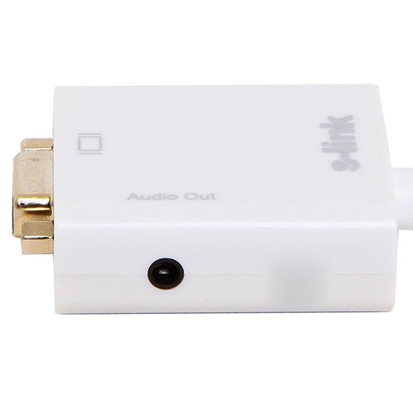 resimler/genel/S-link SL-MHVS15 Mini HDMI to VGA+Audio (Yeni Versiyon) Çevirici