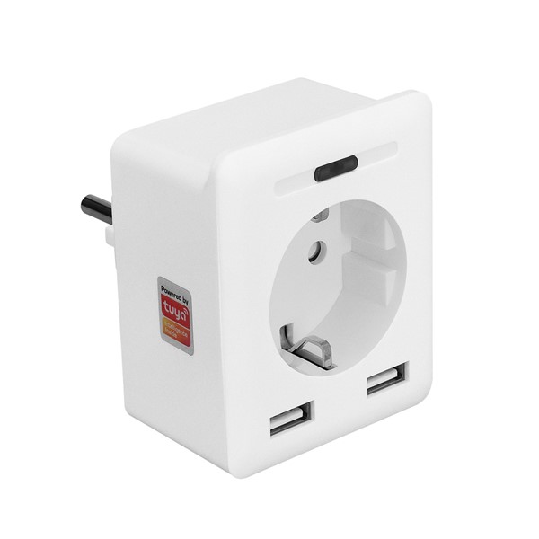 resimler/genel/S-Link Swapp SL-04 10A Akım Korumalı Akıllı Priz 2 USB 2.4 Ghz Wifi TUYA Destekli