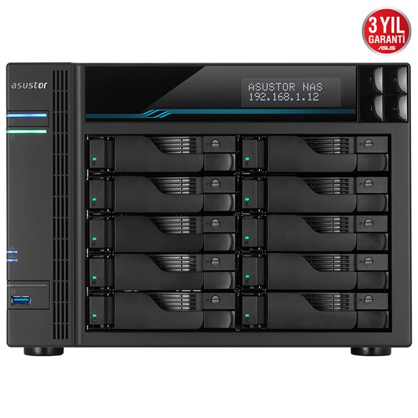 resimler/genel/ASUSTOR AS6510T-8GB ATOM C3538 8GB RAM-10-diskli Nas Server (Disksiz)