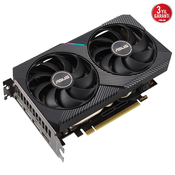 resimler/genel/ASUS RTX3050 8GB DUAL RTX3050-O8G GDDR6 128bit HDMI DP PCIe 16X v4.0