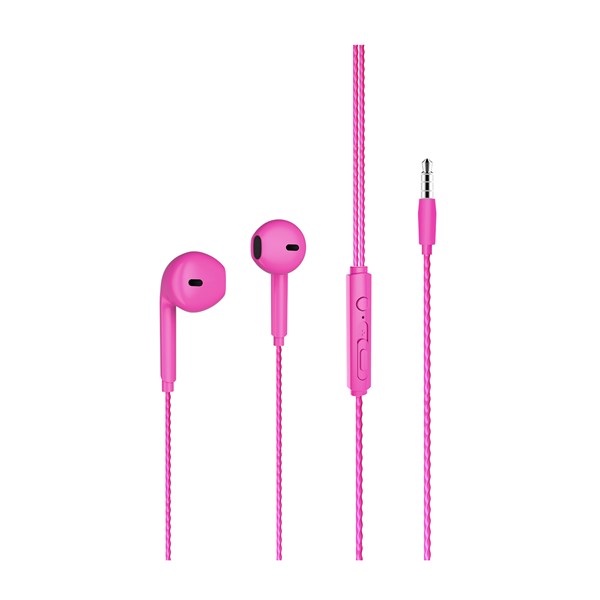 resimler/genel/LENOVO LECOO EH104PR Stereo 3.5mm Jack PEMBE Kulak İçi Mikrofonlu Kulaklık