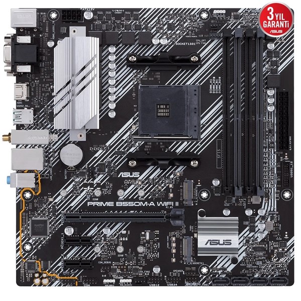 resimler/genel/ASUS PRIME B550M-A WIFI II DDR4 HDMI DVI PCIe 16X v4.0 AM4 mATX