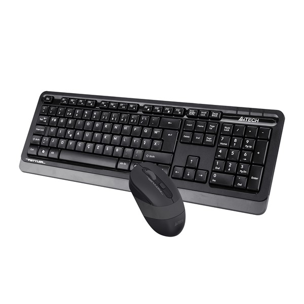 resimler/genel/A4 TECH FG1010 Kablosuz F Trk Optic Mouse Siyah/Gri Multimedya Klavye - Mouse Set