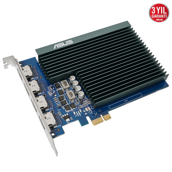 resimler/genel/ASUS GT730 2GB 4H-SL-2GD5 GDDR5 64bit 4X HDMI PCIe 16X v2.0 Fansız