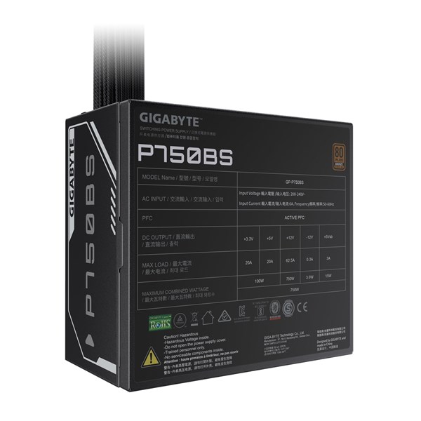 resimler/genel/GIGABYTE 750W 80+ BRONZE GP-P750BS 12cm Fanlı APFC Power Supply