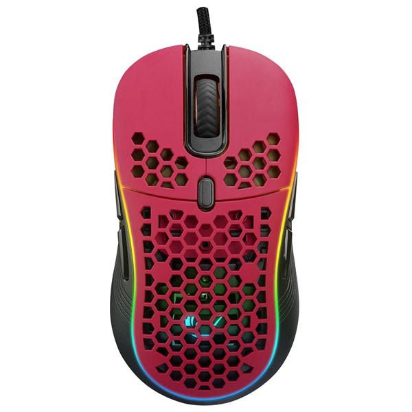 resimler/genel/Rampage SMX-R85 GENTLE 6400dpi Kırmızı RGB Ledli Süper Hafif Makrolu Gaming Oyuncu Mouse