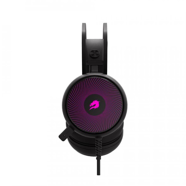 GameBooster GB-H12 7.1 Surround USB RGB Led Aydınlatma Siyah Gaming Mikrofonlu Kulaklık