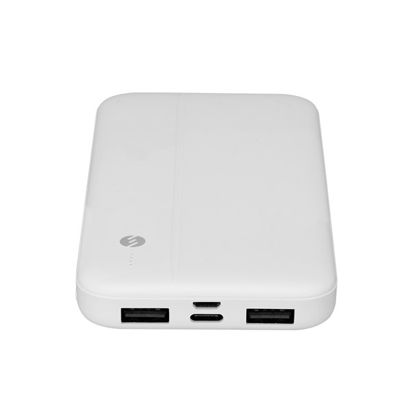 resimler/genel/S-link IP-G10N 10000mAh Micro+Type C Girişli Powerbank Beyaz Taşınabilir Pil Şarj Cihazı
