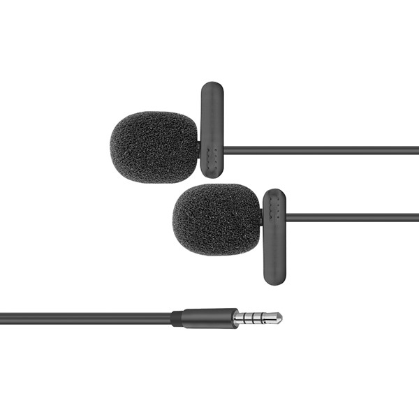 resimler/genel/Snopy SN-M60 Siyah 2 Mikrofonlu Akıllı Telefon ve Youtuber Yaka Mikrofonu
