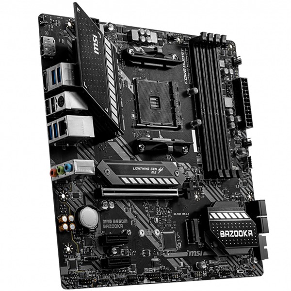 resimler/genel/MSI MAG B550M BAZOOKA DDR4 M2 PCIe NVME HDMI DP PCIe 16X v4.0 AM4 mATX
