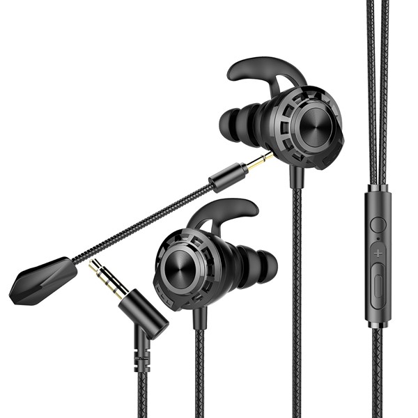 resimler/genel/Rampage RM-K36 PROUD 3,5mm Gaming Siyah Kulak İçi Mikrofonlu Kulaklık