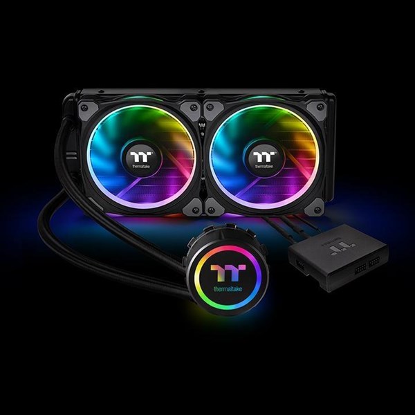 resimler/genel/THERMALTAKE 240MM FLOE RIING CL-W157-PL12SW-A ARGB SIVI SOĞUTMALI İŞLEMCİ FANI