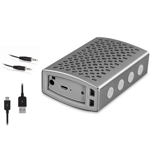 resimler/genel/Mikado MD-C9BT XDio 5W Koyu Gri CSR4.0 Aluminyum Kasa Bluetooth Speaker