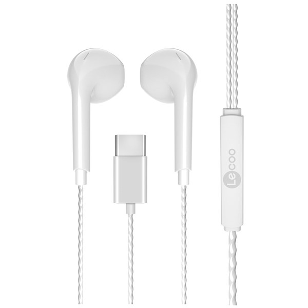 resimler/genel/LENOVO LECOO EH104C-W Stereo Type-C Beyaz Kulak İçi Mikrofonlu Kulaklık