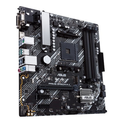 resimler/genel/ASUS PRIME B450M-A II DDR4 M2 PCIe NVME HDMI DVI PCIe 16X v3.0 AM4 mATX