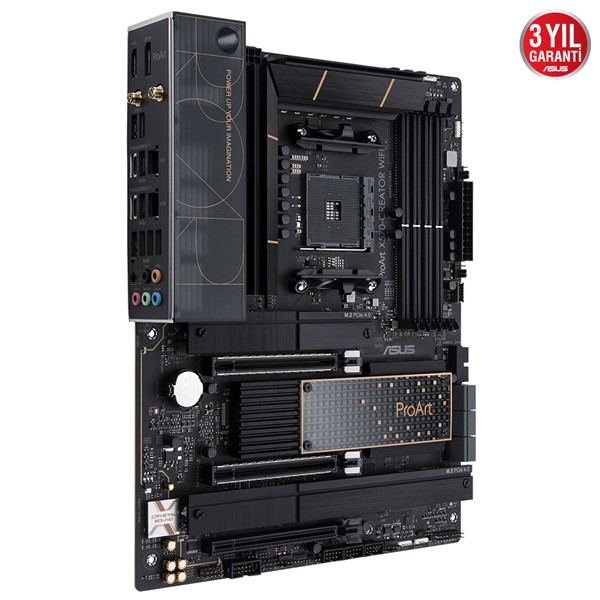 resimler/genel/ASUS PROART X570 CREATOR WIFI DDR4 M2 PCIe NVME HDMI-Thunderbolt DP PCIe 16X v4.0 AM4 ATX