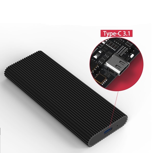 resimler/genel/CODEGEN Type-C CDG-SSD-15BC NGFF Alüminyum Harddisk Kutusu Siyah