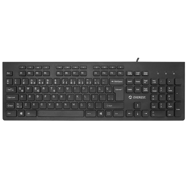 resimler/genel/EVEREST DLK-180 USB Q Trk Siyah Multimedya Klavye