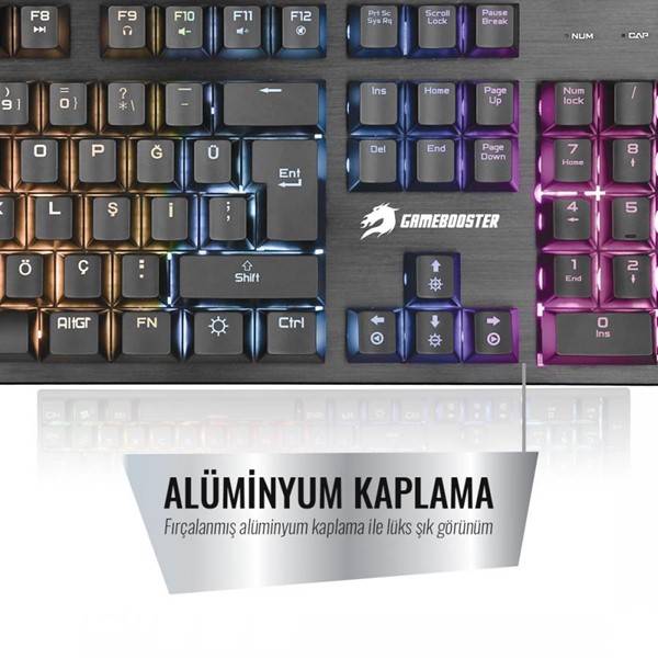 GameBooster G76K Attack Rainbow Aydınlatmalı Semi-Mechanical Oyun Klavyesi